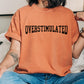 Comfort colors Overstimulated shirt, mental health shirt unhinged weirdcore mom tee shirt, anxiety tshirt gift for her, i'm overstimulated