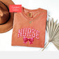 Coquette Comfort Colors Nicu Nurse Shirt, toile de jouy RN shirt,appreciation gift for nurse, Cute bow nursing school tshirt, Nurse graduate