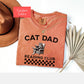 Funny cat dad reading shirt, comfort colors cat daddy Shirt, reader gift for bookworm, bookish cat lover gift , book lover reading tee