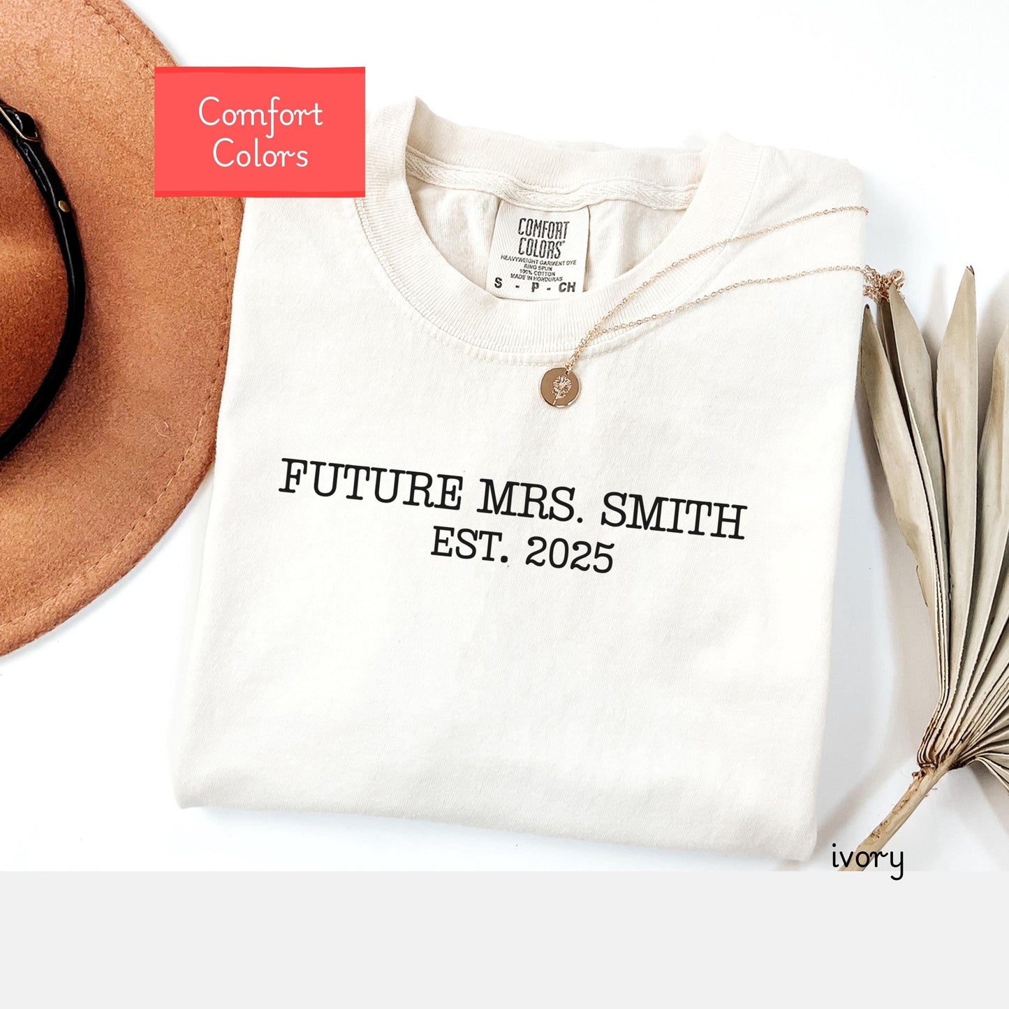 Personalized Comfort Colors bride shirt, custom future mrs tshirt, bride to be tshirt, bridal party shirt, engagement party gift for bride