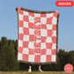 Personalized woven blanket, custom beach blanket, throw blanket bachelorette, picnic blanket, custom blanket for grandma, blanket with name