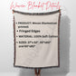 Personalized woven blanket, custom beach blanket, throw blanket bachelorette, picnic blanket, custom blanket for grandma, blanket with name