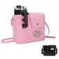 Custom tumbler accessories gift women, personalized laser engraved crossbody tumbler purse, water cup bag, tumbler holder with name initial