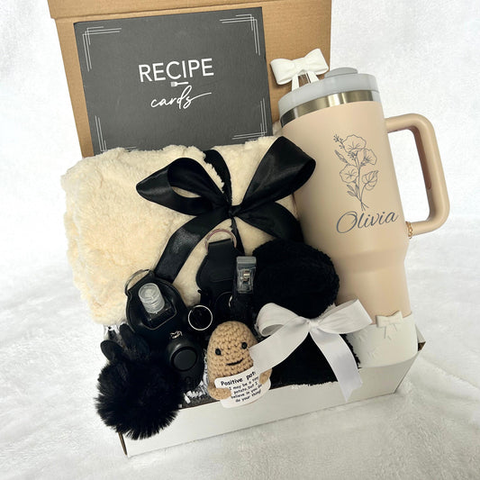 Personalized Gift Box for Her, Thinking of You Gift Basket, Hug in a Box, Self Care Birthday Gift Box, Care Package gift,Graduation Gift Box