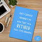 Funny Retirement Journal for grandpa, Retired Grandpa Hardcover Notebook, Full Time Grandpa gift Father's Day, Things My Grandbabies Did