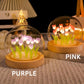 Personalized Tulip Night Light, Mothers Day Gift for Mom,Flower Lamp with Custom engraved Wooden Base, Home Decor, Romantic Birthday Gift
