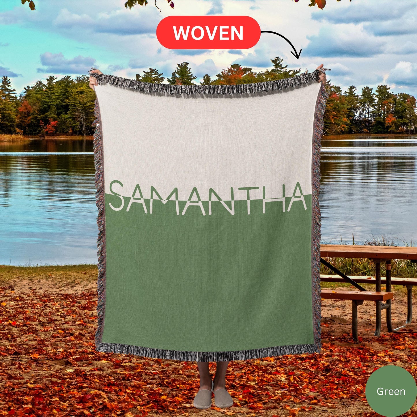 Woven throw blanket custom, personalized throw blanket bed, blanket tapestry, custom birthday gift, throw blanket couch, blanket with name