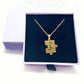 Custom puzzle necklace, mothers day gift mom, necklace with jewelry box