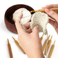 Custom Wooden Yarn Bowl, Personalized  Knitting Bowl with 8pcs Hooks, Crochet Accessories Yarn Holder, Dispenser Bowls Knitters & Crocheters