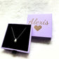 Custom name 14K Gold Plated Pear Necklace, Personalized Jewelry Box, Tear Pendant Necklace for Women, Mothers Day Gift for mom,birthday gift
