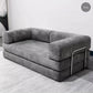 Convertible Sleeper Sofa, Comfortable Floor Sofa Bed, Corduroy Couch Bed, Living room Furniture with Washable Covers, Versatile Couch