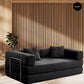 Convertible Sleeper Sofa, Comfortable Floor Sofa Bed, Corduroy Couch Bed, Living room Furniture with Washable Covers, Versatile Couch