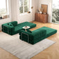 Convertible Sleeper Sofa, Comfortable Floor Sofa Bed, Corduroy Couch Bed, Living room Furniture with Washable Covers, Versatile Couch