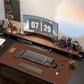 Personalized Leather Desk Mat Wooden Pen Set, Large Custom Engraved Mouse Pad, Coworker Birthday Gift, Work Boss Office Gifts, Gift for Him
