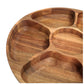 Personalized Rotating Lazy Susan Serving Tray, Custom Acacia Wood Dessert Organizer, Appetizer Platter, Chips and Dip Hosting Gift New Home