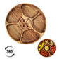 Personalized Rotating Lazy Susan Serving Tray, Custom Acacia Wood Dessert Organizer, Appetizer Platter, Chips and Dip Hosting Gift New Home