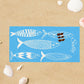 Personalized Beach Towel, Sardines Towel, Bachelorette Party Gift, Custom Pool Party Towels, Bridesmaid Girls Trip Vacation Gift, Fish towel