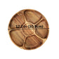 Personalized Rotating Lazy Susan Serving Tray, Custom Acacia Wood Dessert Organizer, Appetizer Platter, Chips and Dip Hosting Gift New Home