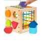 Personalized Wooden Sorter Cube, 1+ Year Old Playing Toys, Developmental Learning Toy Gifts for Toddler Boys Girls,  1 Year Birthday Gift