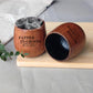 Personalized Father of the Groom Gift, Charred Wooden Bourbon Drinking Glass, Whiskey Glass, Wedding Gift for Dad, Officiant Gift, His Gift