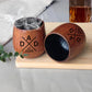 Custom Whiskey Glass for Dad, Charred Wooden Bourbon Drinking Glass, Custom Gift for New Dad, Fathers Day Gift for Him, Dad Gift for Husband