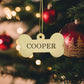 Personalized Wooden Dog Paw Ornament, Custom Pet Name Christmas Ornament, Memorial Dog Ornament, Gift for Dog Lover, Puppys First Christmas