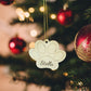 Engraved Pet Paw Ornament, Personalized Dog or Cat Name Memorial, Wooden Christmas Keepsake for Pet Lovers, Dog Paw Ornament