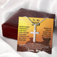 Son Necklace from Mom, Cross Necklace for Men with luxury Box