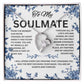 To My Soulmate Necklace with luxury box, Gift for Wife, To My Soulmate Romantic gift