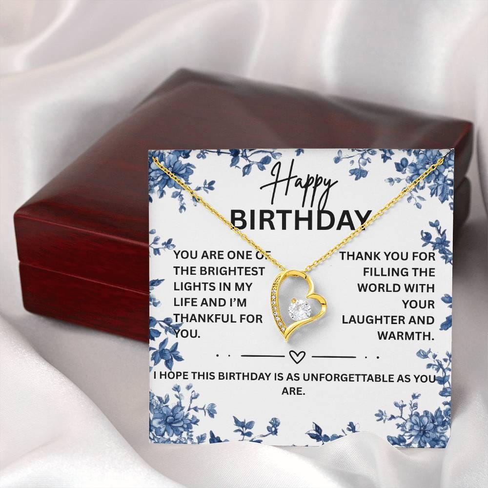 Birthday Necklace Gift for Her, Mom Necklace, Grandma Birthday, Daughter Birthday Gift, Necklace Gift for Friend Birthday