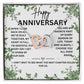 Anniversary Necklace for Wife with luxury box, 2 year wedding anniversary, 5th  7th 10th 20th year anniversary gift, heart necklace for her