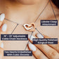 Anniversary Necklace for Wife with luxury box, 2 year wedding anniversary, 5th  7th 10th 20th year anniversary gift, heart necklace for her