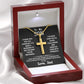 Cross necklace for Son with Luxury Box with LED light, To My Son Neck chain from Dad