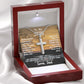 Son Cross Necklace from Dad- "Never Forget" Necklace