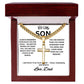 To My Son Cross Necklace, Cuban Link Necklace for Son from Dad