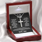 Cross necklace for Son with Luxury Box with LED light, To My Son Neck chain from Dad