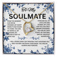 To My Soulmate Necklace with luxury box, Gift for Wife, To My Soulmate Romantic gift
