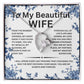 To My Beautiful Wife Necklace with Luxury Box, Jewelry Gift for Wife from Husband, valentines Gift Wife