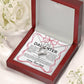 To My Daughter Necklace Gift from Dad, gift to daughter, Daughter's birthday gift, Thinking of you jewelry with box