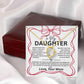 To My Daughter Necklace From Mom, Daughter Necklace with box, daughter birthday gift, jewelry for her