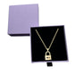 Personalized 14K Gold Padlock Necklace with Gift Box, Custom Lock Pendant anniversary gift, Name Initial Necklace for women, Jewelry gift