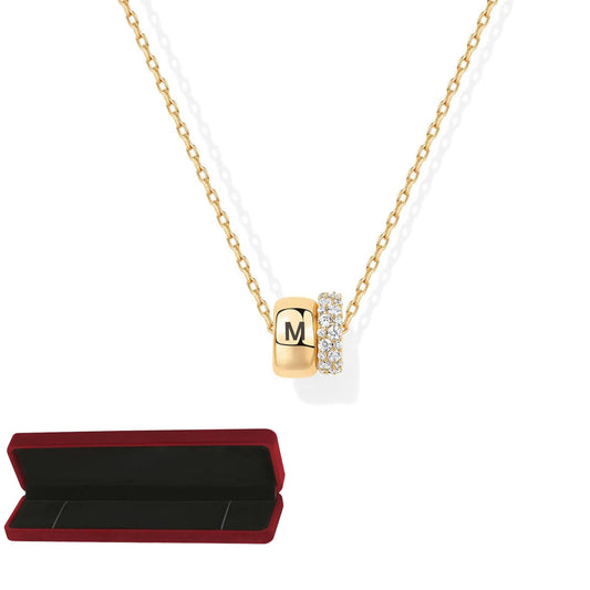 Personalized Initial Necklace with Luxury Velvet Gift Box, Custom Letter Pendant,Dainty Minimalist Jewelry, Valentines Birthday Gift for Her