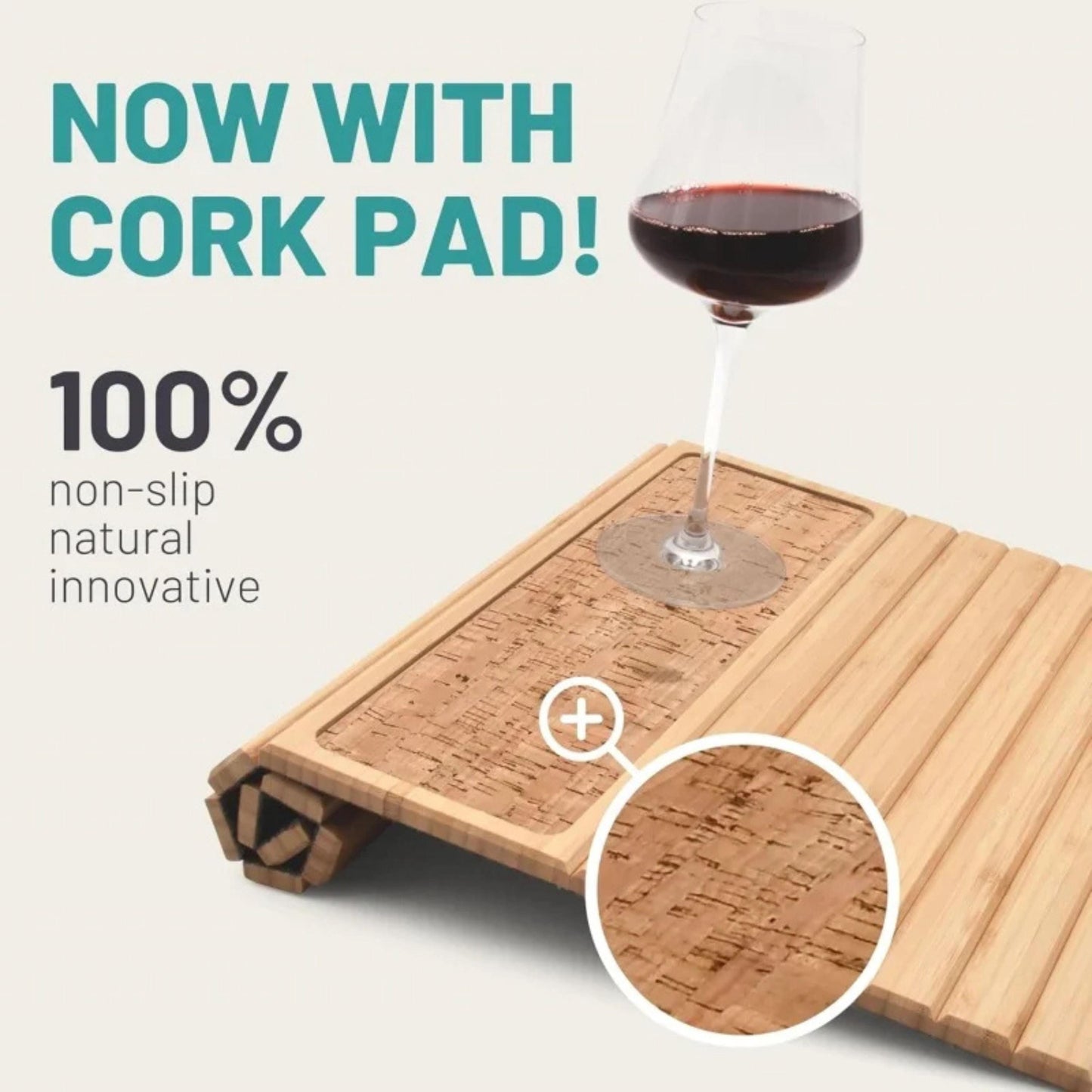 Personalized Bamboo Sofa Armrest Tray with Anti-Slip Cork Pad, Custom Couch Arm Table for Drinks & Snacks, Foldable Couch Tray Gift for Home