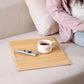 Personalized Bamboo Sofa Armrest Tray with Anti-Slip Cork Pad, Custom Couch Arm Table for Drinks & Snacks, Foldable Couch Tray Gift for Home