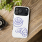 Coffee & Croissant Phone Case, Tough Magnetic Case for iPhone 17 16 15 14 Pro Max, phone cover compatible with MagSafe, Coffee Lover Gift