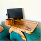 Custom Wooden Sofa Armrest Tray, Custom Engraved Couch Cup Holder & Organizer, Unique Gift for Mom or Dad Friend, Homeowner New Home Gift