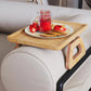 Custom Engraved Wooden Sofa Armrest Tray, Personalized Couch Arm Table for Drink & Snack, Foldable Couch Tray, Gift for Couple Home Lovers