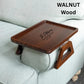 Custom Engraved Wooden Sofa Armrest Tray, Personalized Couch Arm Table for Drink & Snack, Foldable Couch Tray, Gift for Couple Home Lovers