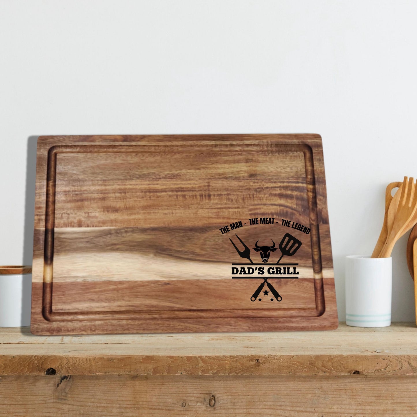 Custom Acacia Cutting Board with Juice Groove,Personalized Charcuterie Board, Engraved Cheese Board, Wedding Gift for her, Housewarming gift