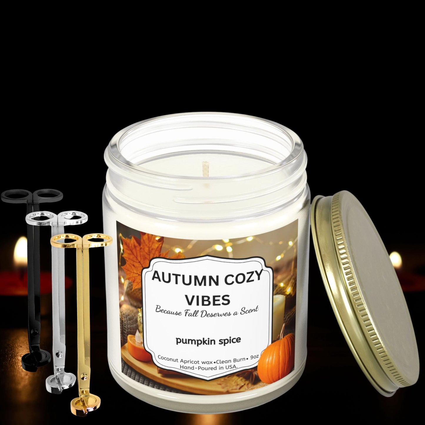 Mood Candle and Wick Trimmer Gift Set, Find Your Calm Candle, Candles for Relaxation & Self-Care Gift for Her or Him, 4oz 9oz candle